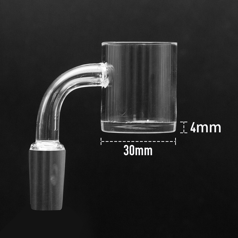 

OD 30mm Hookahs Quartz Banger Big Bowl Quarts Nails Bottom 4mm 10 14 18mm Frosted Joint Male Female for Rigs