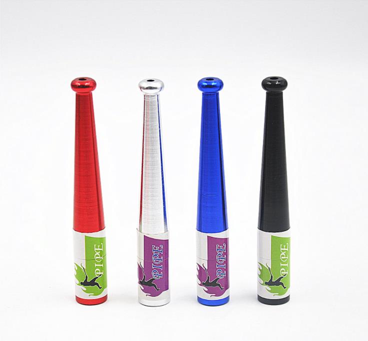 

New metal long baseball sculpt pipe metal pipe color randomised