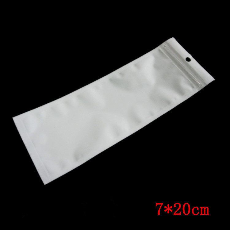 

7*20cm,7*24cm clear and white pearl plastic pen bag poly OPP packing zipper zip lock bag retail packages long slip PVC plastic bag