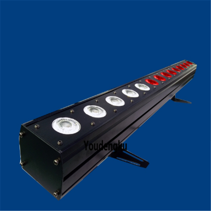 10 pieces matrix function 14 18w Pixels RGBAW UV 6IN1 Separately Controlled Running LED Wall Wash Bar-image-414672852