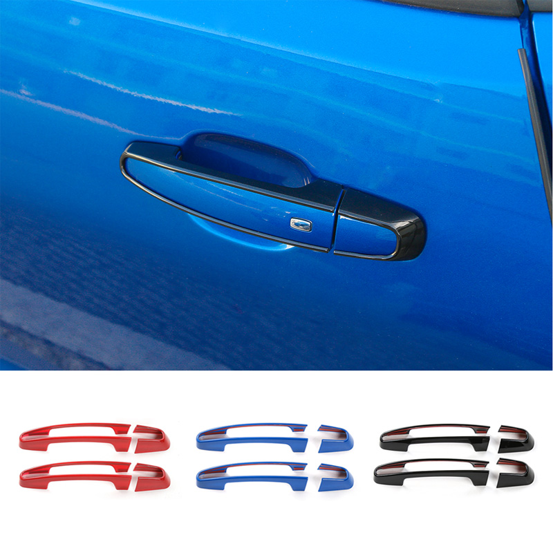 

Car Exterior Door Handle Decoration Frame Cover Sticker Trim for Car Styling Chevy Camaro 2017+ Auto Exterior Accessories