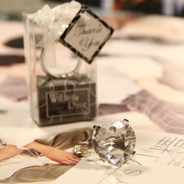 

Crystal wedding diamond keychains free shipping bridal shower anniversary party favors return gifts 50pcs lot wholesales