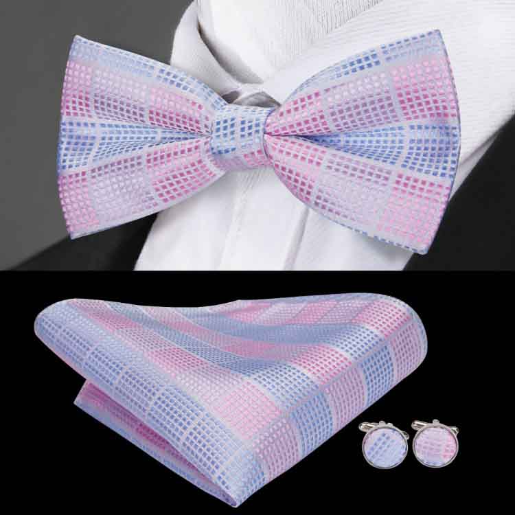 

Fashion Bowties Groom Men Colourful Plaid Cravat gravata Male Marriage Butterfly Wedding Bow ties business bow tie LH-715, Black;gray