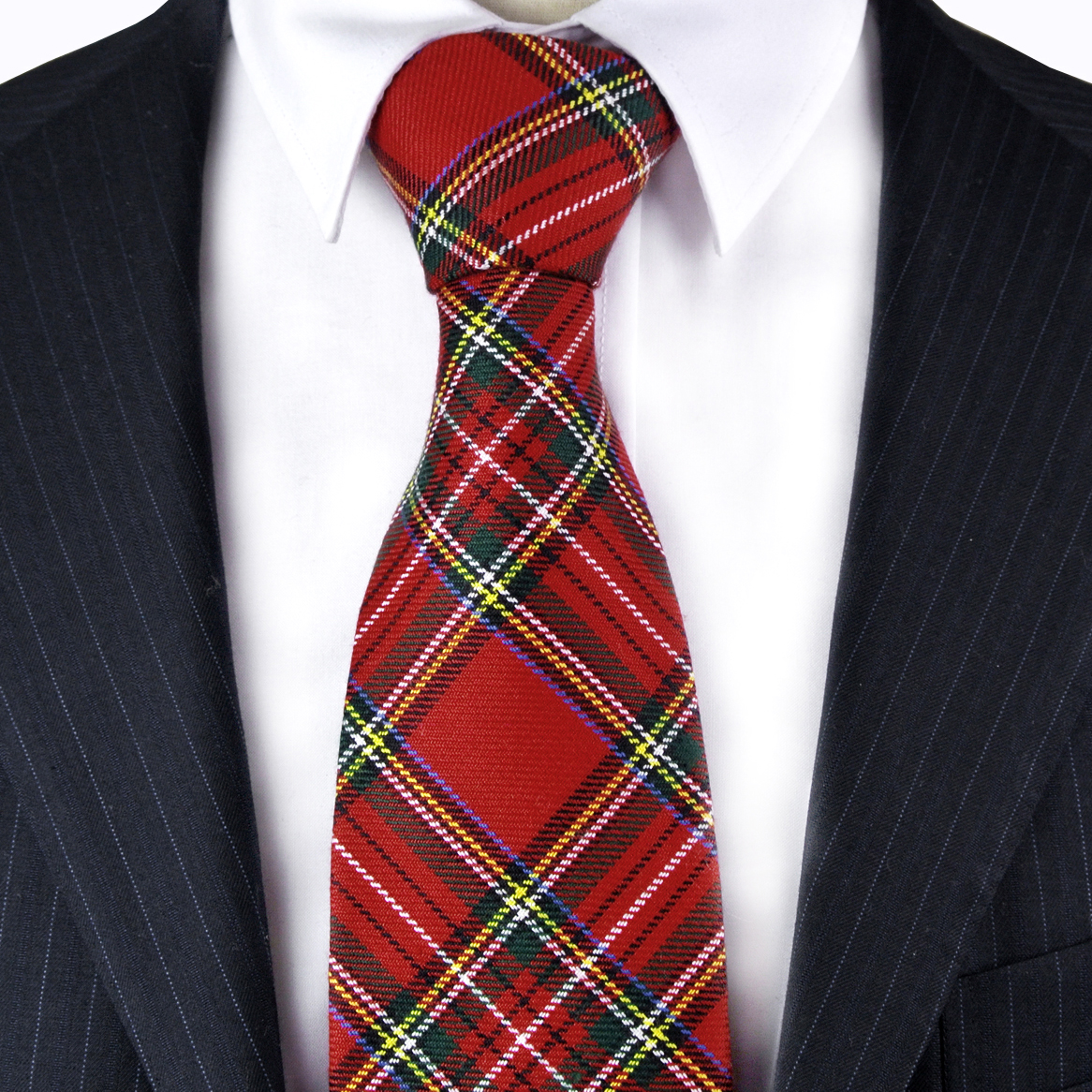 

G96 Checked Plaid Scottish Tartan Red Crimson Multicolor Mens Ties Neckties Cotton Free Shipping Suit Gift For Men Wholsale, Blue;purple