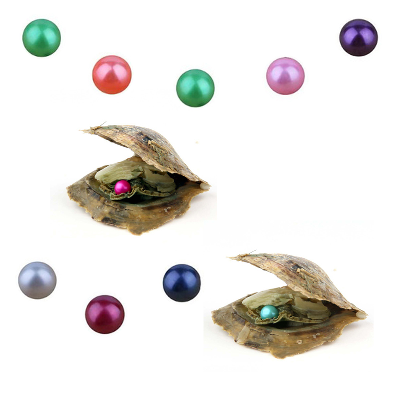 

7-8mm 27color Natural Round Pearl in Akoya saltwater oyster seawater shell cheap promotion DIY Jewelry Halloween gift Christmas gift present