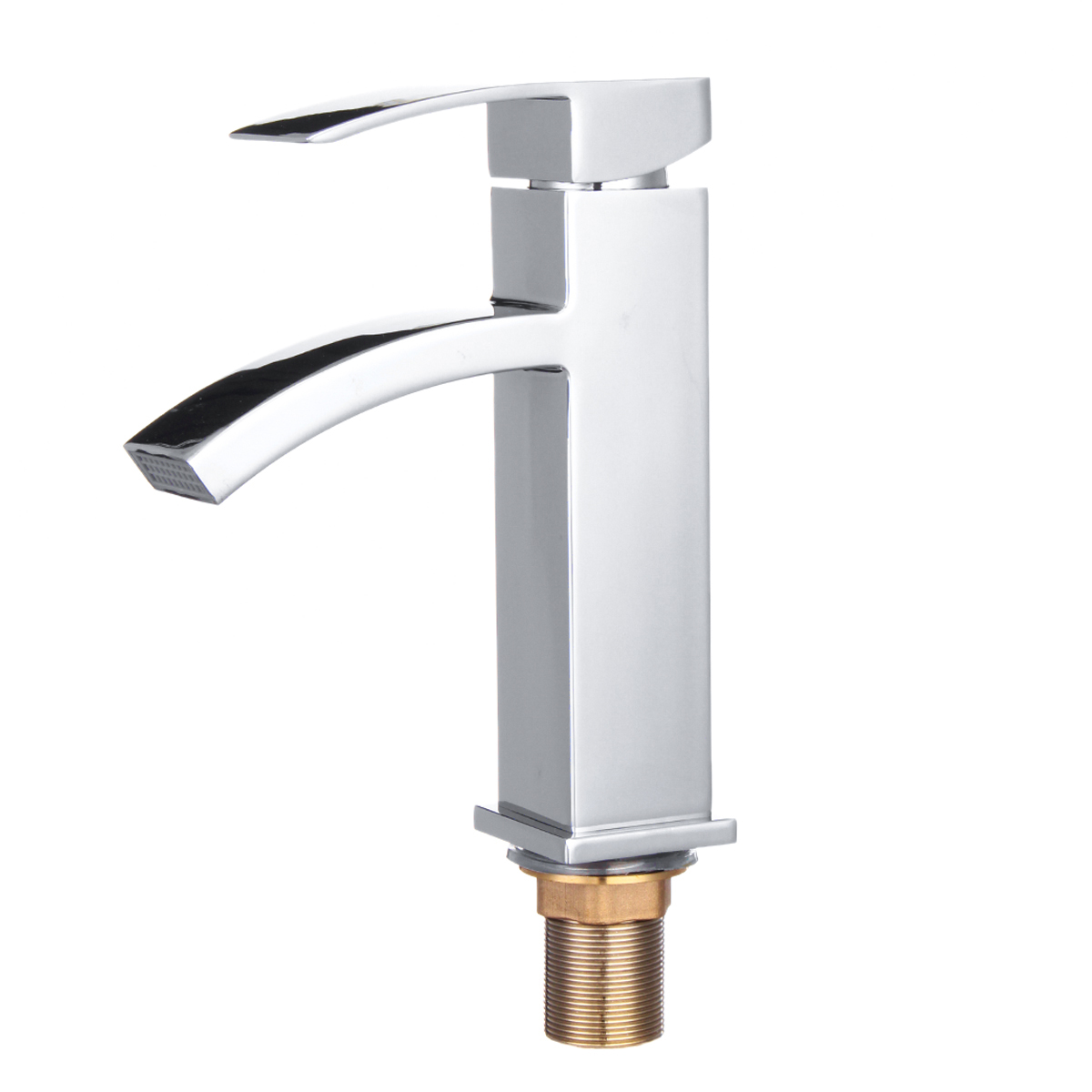 Yadianna Basin Taps Square Cloakroom Bathroom Sink Taps Mixers Chrome Brass with Vertical Washbasin Double-Type Hot and Cold Under Counter Basin-A Yadianna Basin Taps Square Cloakroom Bathroom Sink Taps Mixers Chrome Brass with Vertical Washbasin Double-Type Hot and Cold Under Counter Basin-A