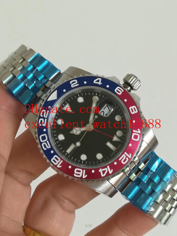 

NEW Excellent Luxury watches 40 mm GMT II 116719 116719 BLRO Ceramic Bezel Black Dial Asia 2813 Automatic Mechanical Stainless Steel Oyst