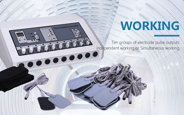 

Far infrared Heat Electronic Muscle Stimulator Machine Russian Wave Firm Slim Body Shaper Tens EMS Machine