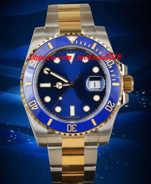 

Luxury Wristwatch 116613 BLUE DIAL 18K TWO TONE S/S AUTOMATIC MENS WATCH Men's Watch Top Quality