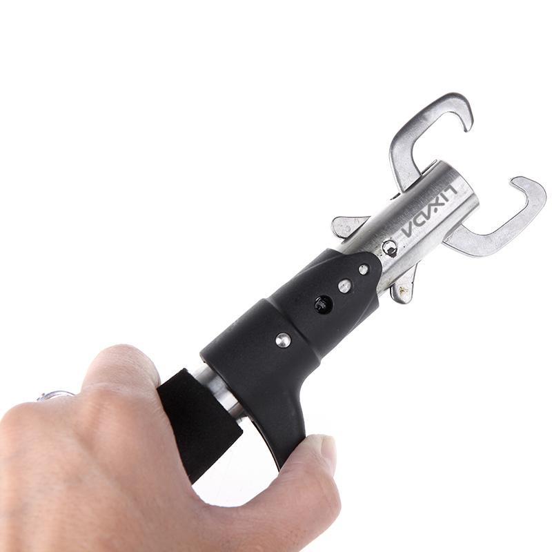 

Portable Fishing Gripper Stainless Steel Fish Lip Grip Handle Grab Carp Fishing Lip Grip Alicate De Pesca FishingTackle