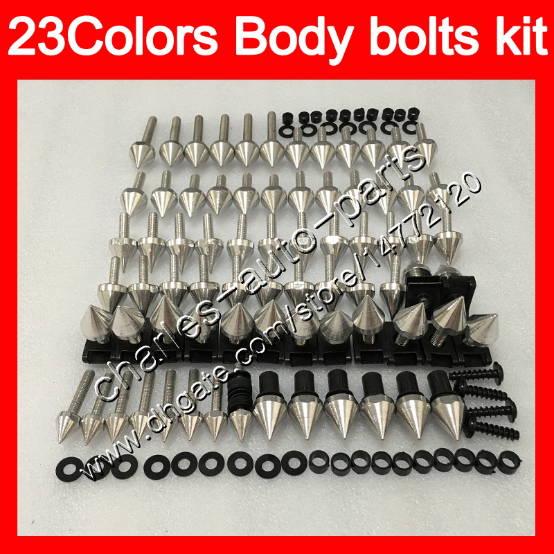 

Fairing bolts full screw kit For YAMAHA FJR1300 01 02 03 04 05 2005 FJR 1300 2001 2002 2003 2004 2005 Body Nuts screws nut bolt kit 25Colors, No.1