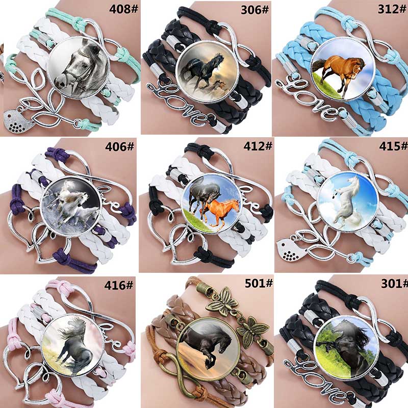 

Horse Bracelet Gift for Girls, Horse Jewelry, Infinity Bracelet Horse Charm
