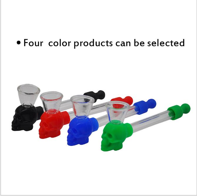 

Portable Silicone Ghost Mini Pipe Pipe Pipe Removable Cleaning Easy To Carry
