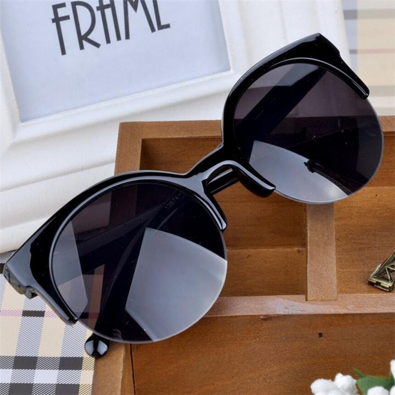 

Vintage Cat Eye Sunglasses Women Retro Designer Super Round Circle Sun Glasses For Women Feminino 4 colors