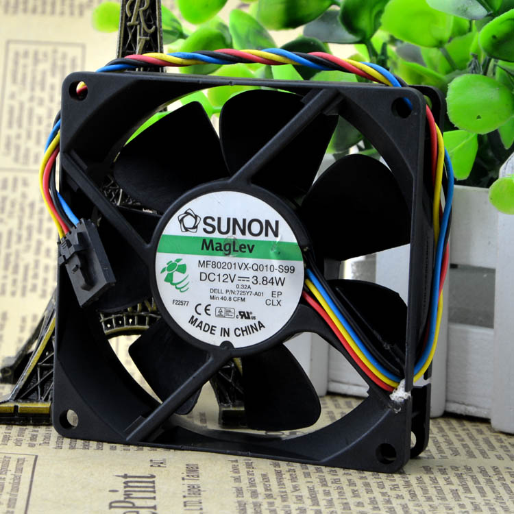 

For genuine Dell fan SUNON MF80201VX-Q010-S99 8020 12V 3.84W 4 line