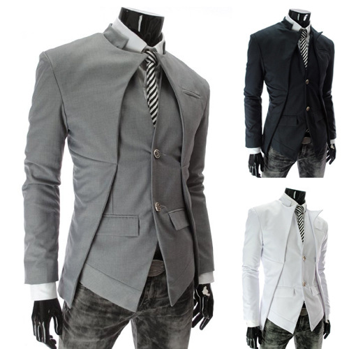 2018 nouvelle arrivée casual slim élégant fit un bouton costume hommes blazer manteau vestes mode masculine robe vêtements plus la taille m-XXL