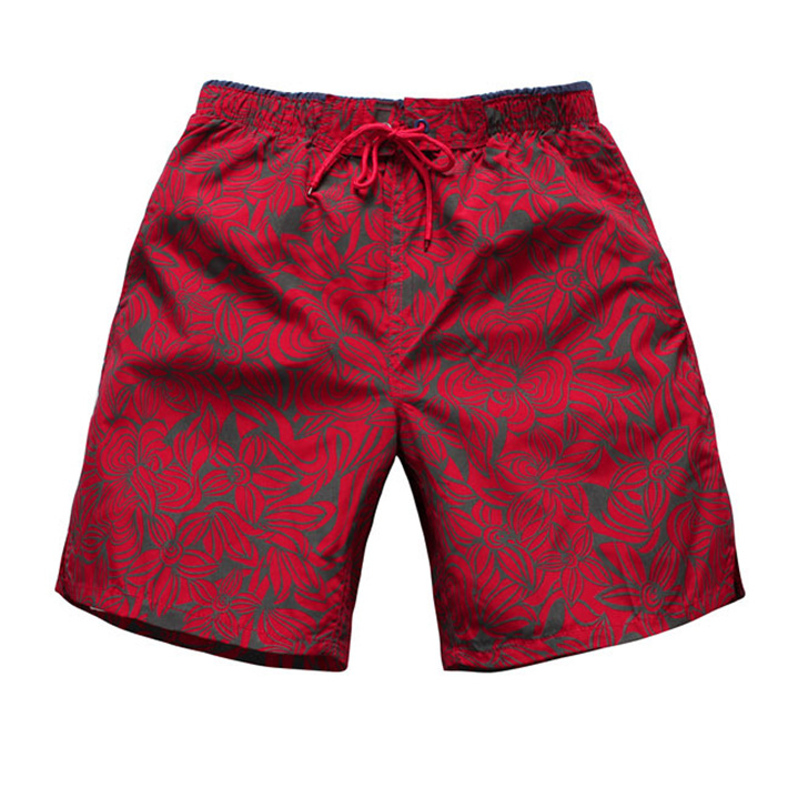 

New Summer Men's Shorts Male Red Printing Quick-dry Fifth Shorts Men Seaside Short Loose Beach Short Men Board Shor, Blue