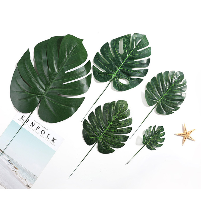 

Artificial Tropical Plant Turtle Leaves Indoor Garden Decorations Outdoor Plants Home Office Decor Fake Green 5 Style