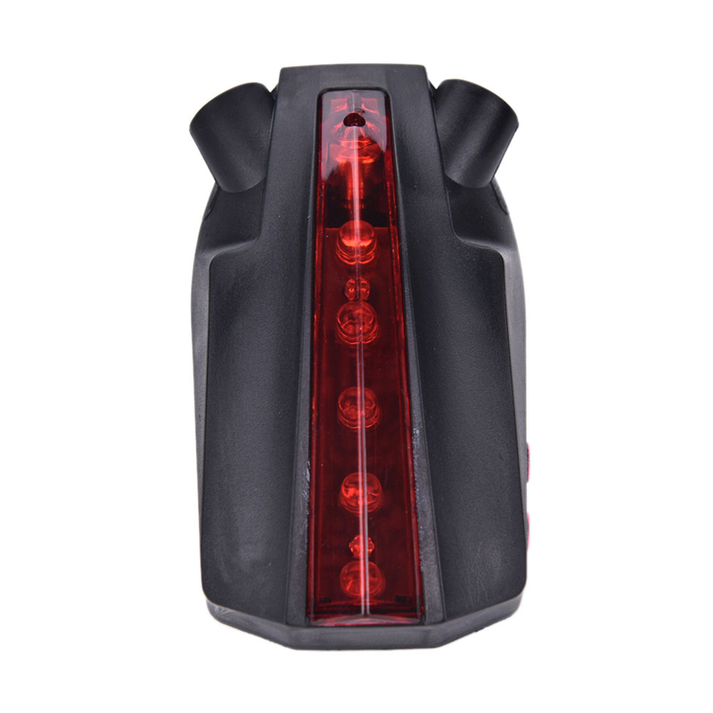 2 Laser+5 LED Flashing Rear Bike Bicycle Tail Light Lamp Beam Safety Warning