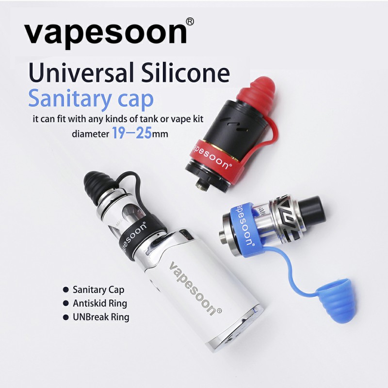 

vapesoon universal Silicone Drip Tip Cap vape band Sanitary Cap for 19-25mm Atomizer Melo 4 GTX 18 22 TF TFV9 MINI Tank etc