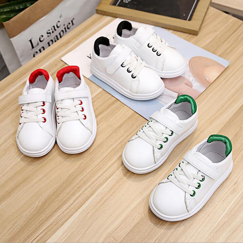 

2018 NEW HOT SELLING STAN SMITH SNEAKERS CASUAL LEATHER Children shoes SPORTS JOGGING SHOES kid's CLASSIC FLATS SHOES SUPERSTAR for kids, Black;red
