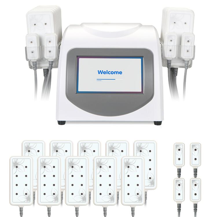 2022 minceur perte de graisse 5Mw 635Nm-650Nm Lipo Laser 14 tampons élimination de la Cellulite beauté corps façonnage Machine Ce/Dhl