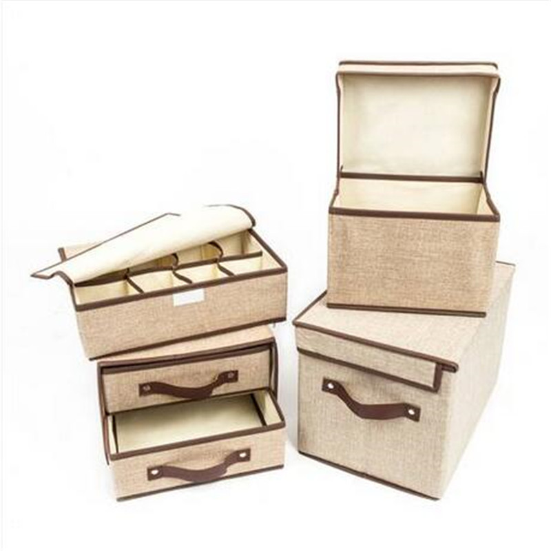 

Free shipping hot sales 4pcs Storage Small Medium & Two Tier's Bo Eight Slots Pink/Gray/Khaki Home Storage & Organization & Bins