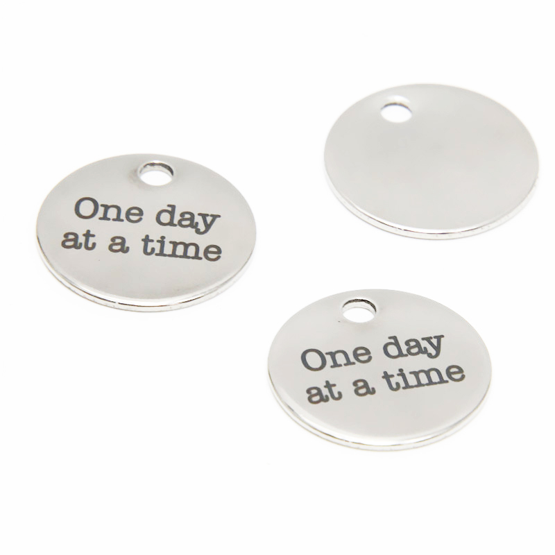 10pcs//lot Mermaid charm i must be a mermaid Stainless steel message pendant 20mm