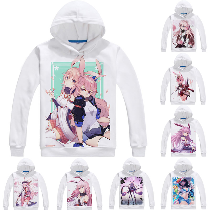 Coolprint Honkai Impact 3rd Mens Hoodies Yae Sakura Yae no Sakura Men Sweatshirt Streetwear Anime Hoodie Printed Long Hooded