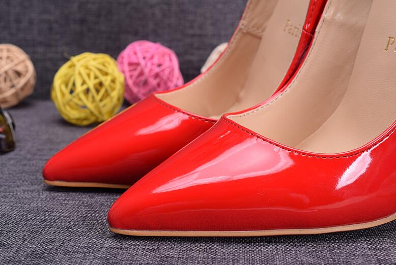 

Sexy Fashion Red Bottom High Heels Shoes for Women Wedding shoes Women Black Sheepskin cvbnfdhd Leather Poined Toe Women Pumps 12cm, Nude