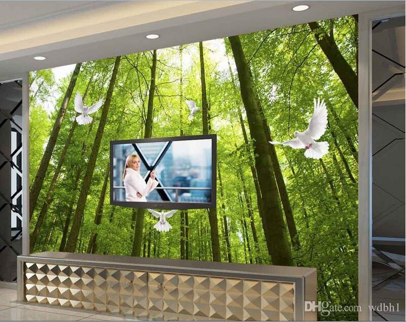 

3d wallpaper custom photo mural landscape pigeon large living room Home decor background wall 3d wall murals wallpaper for walls 3 d, Green