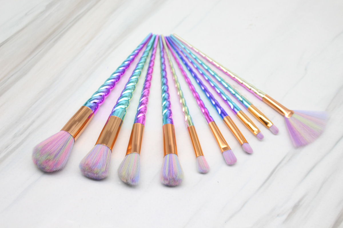 

10Pcs Hot Makeup Brushes Set Professional Powder Foundation Eyeshadow Lip Eye Liner Cosmetic Brush Kit Maquillaje Shaving DHL free