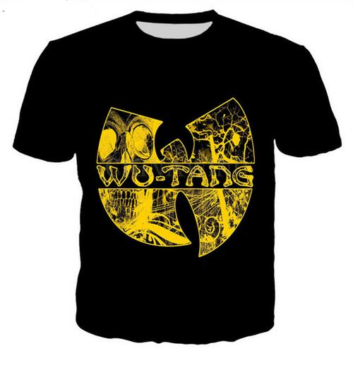

New Fashion 3D T-shirt Casual Wu Tang Clan Summer Style Men and Women Tops Short Sleeve Creative Printed Tees ZCQ028, The picture color