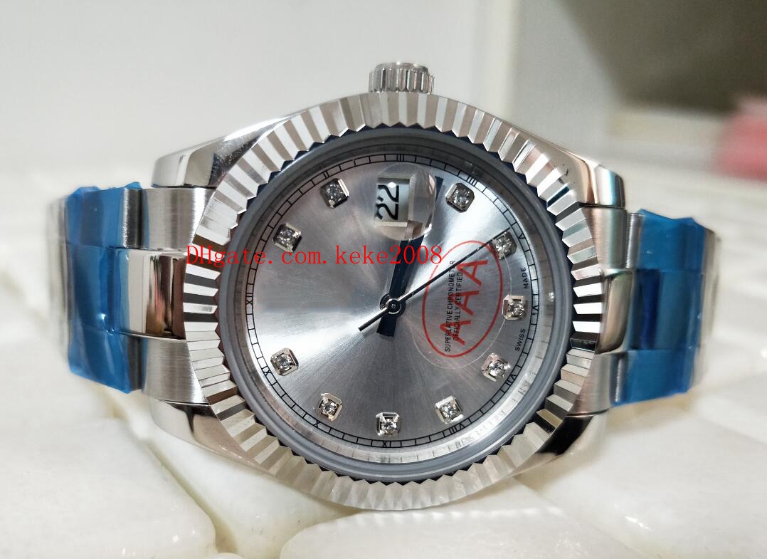 

Excellent High Quality Unisex Watch Wristwatches 178274 126334 41mm 31mm Diamond Silver Dial Stainless Steel Asia 2813 Movement Automatic Me, Slivery;brown