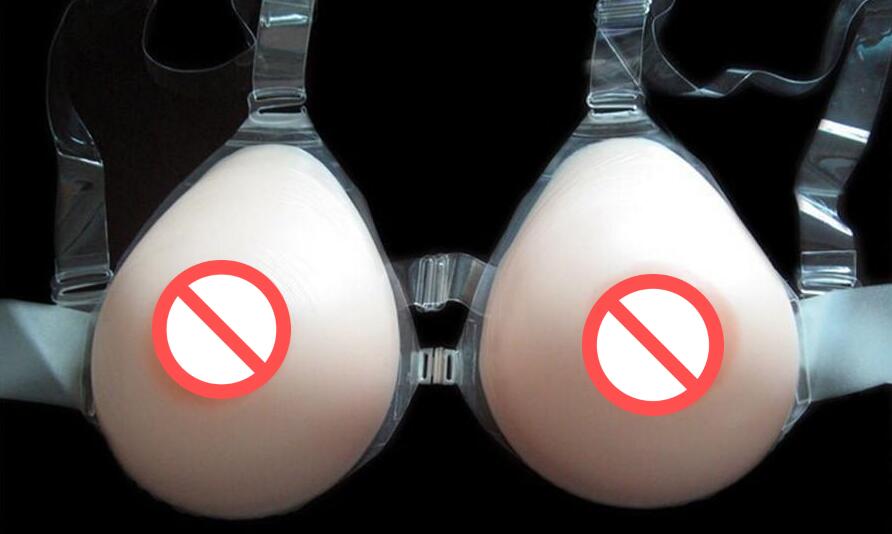 

Teardrop Breast High Silicone Breast Form CD Cross dress Mastectomy Bra Realistic Enhancer Boobs Siamese Strap Different Sizes