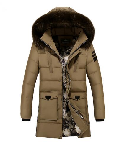 Winter new men's Korean cotton suit long hooded cotton casual youth thickening Outerwear Parkas jacket