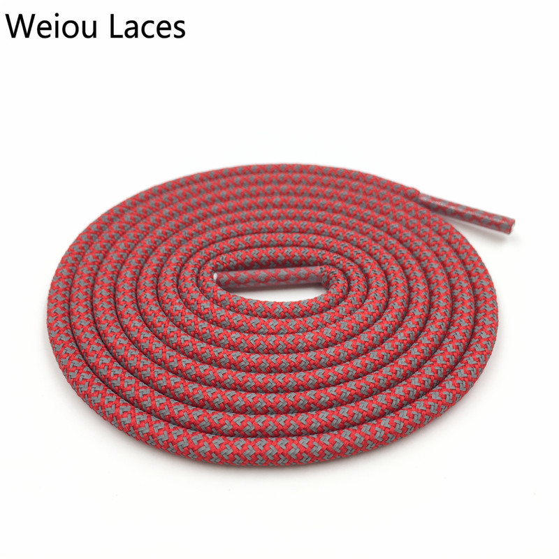 

Weiou 3M Reflective Rope Round Shoelaces Brightly Shoestrings For Sports Shoe 100cm Women Men Kids Bootlaces Laces