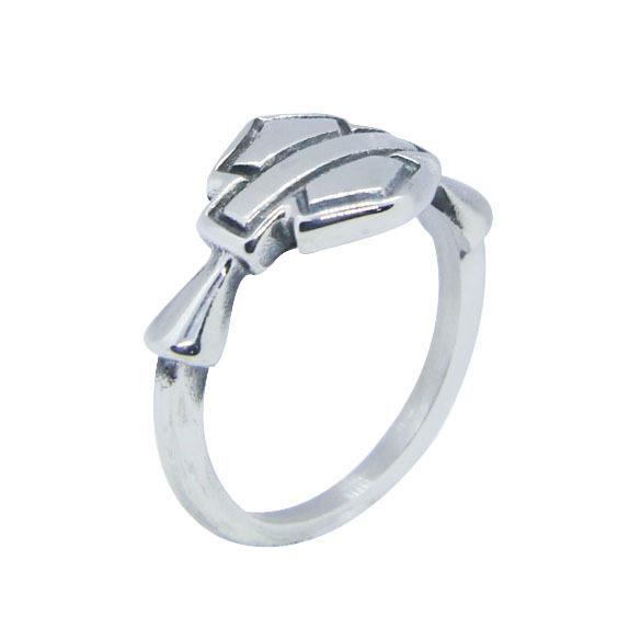 

New Size 5-10 Lady Girls Polish Biker Ring 316L Stainless Steel Fashion jewelry US Biker Ring For Female