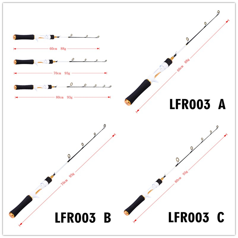 

New Ice Fishing Rods FRP Rod 60CM 70CM 80cm Freshwater Fishing lure Rods Fly fishing rod