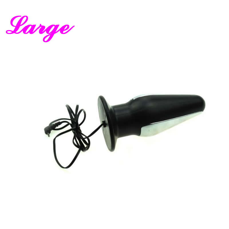 Electro Sex Toy Large Anal Plug Electric Shock BDSM Gear Fetish Anus Enlarger Intruder Electric Stimulation Equipment New Design-image-410196728