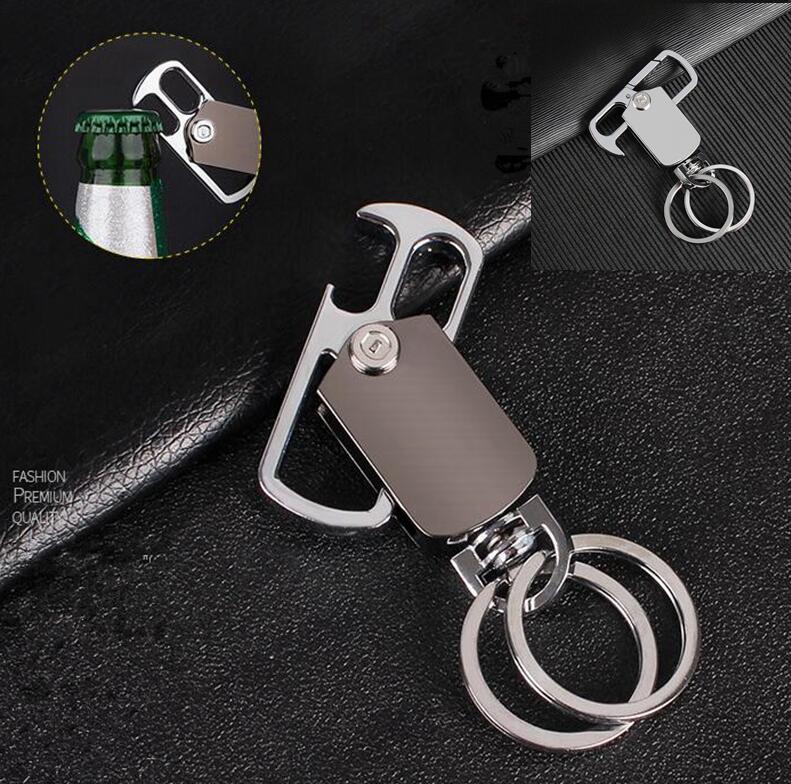 

Car Keyring Beer bottle opener men car multi-function key ring opener rotating waist hanging key chain Interior Accessories GGA568 100pcs, As pic