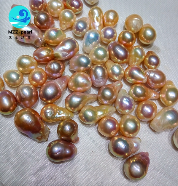 

low price large irregular baroque edison freshwater pearls,white pink purple colors