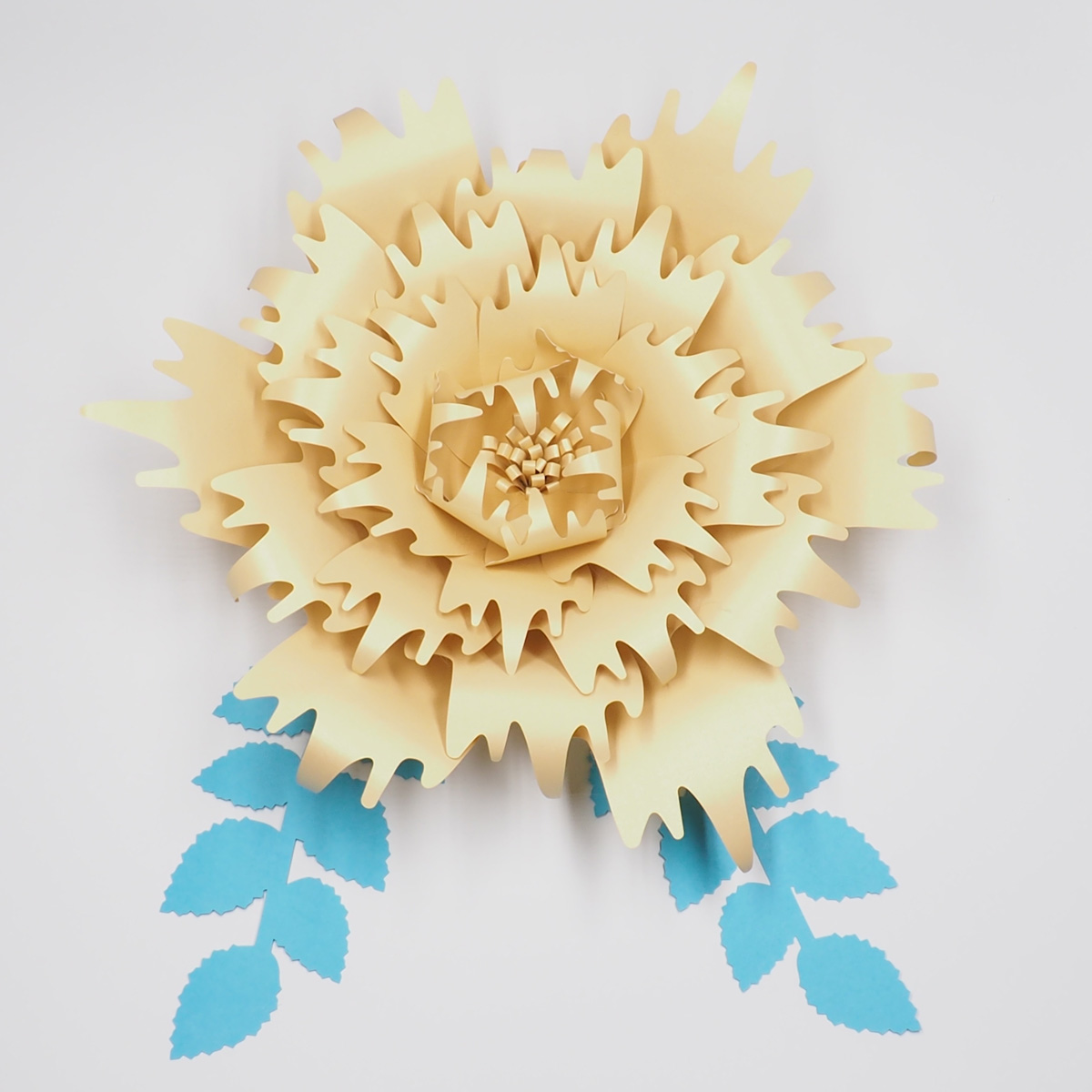 

1pcs Flower+2pcs Leaves Giant Paper Flowers For Wedding Backdrop Photography Bridal Shower Centerpiece Photo Shoots Arch Deco