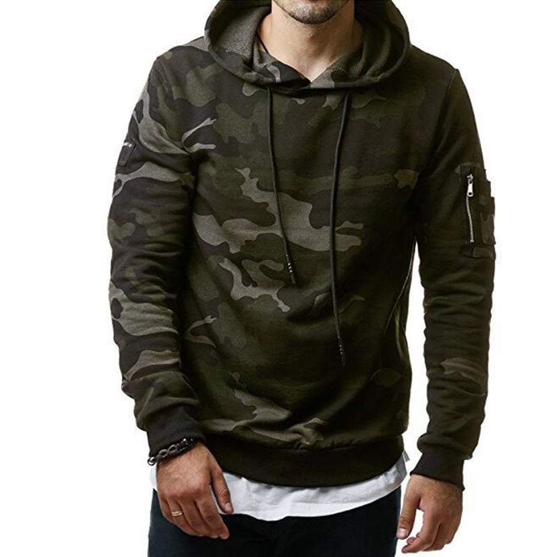

2018 New Fashion Hoodies Brand Men Camouflage Hooded Sweatshirt Male Hoody Hip Hop Autumn Winter Hoodie Mens Pullover DSW, Gray
