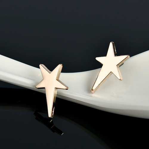 Vintage Gold Black Star Brooch Pin for Women Men Suit Shirt Collar Clothes Backpack Hat Badge Small Retro Lapel Pin Borach Unisex Breastpin-image-416778867