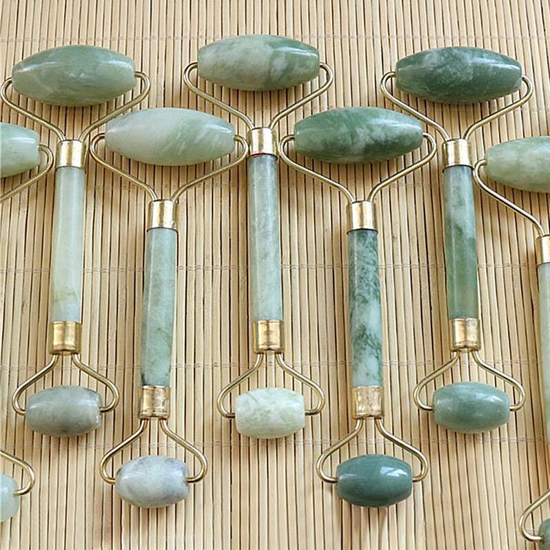 

Newest Portable Pratical Jade Facial Massage Roller Anti Wrinkle Healthy Face Body Head Foot Nature Beauty Tools