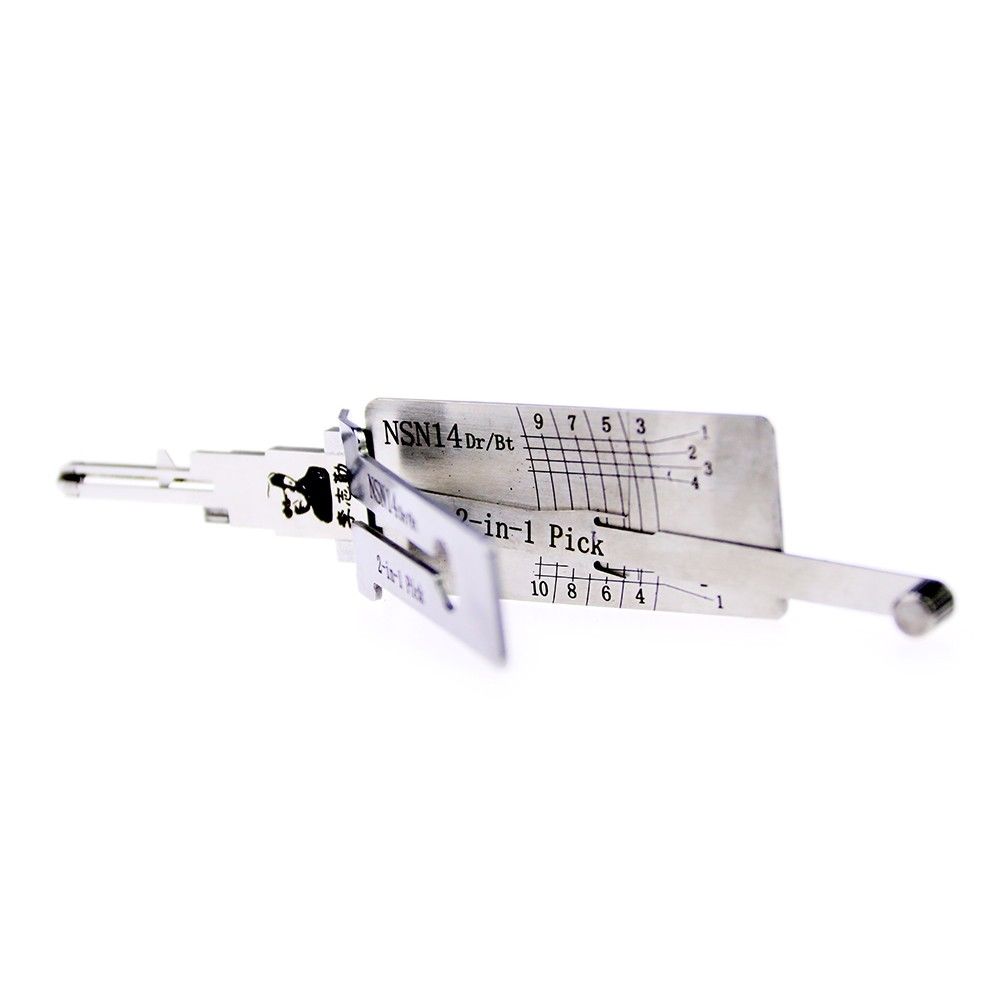 

Original LISHI 2 In 1 NSN14 V.2 Dr Bt decoder and lock pick combination for Nissan Teana, Tiida, sunlight, Sylphy, X-Trail, Infinite