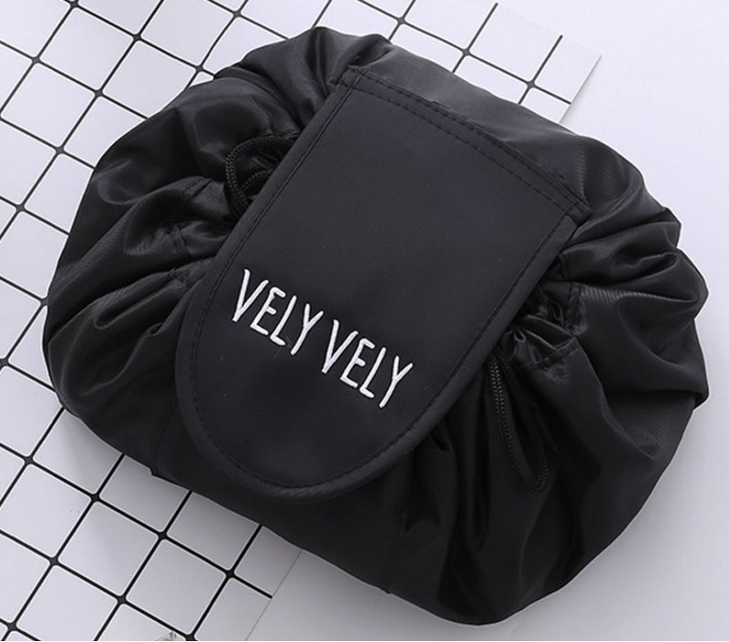 

Best Vely Vely Lazy Cosmetic Bag Drawstring Wash Bag Makeup Organizer Storage Travel Portable Cosmetic Bag Pouch Magic Toiletry Bags