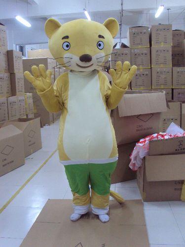 

2018 High quality hot witty little wolf doll Fancy Dress Cartoon Adult Animal Mascot Costume, As picture