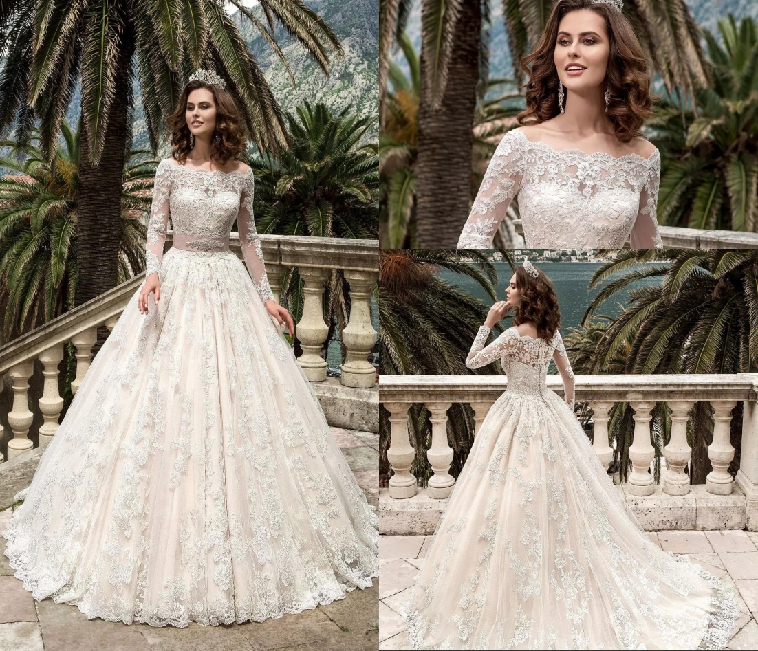 western gown full sleeves
